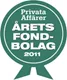 Spiltan Fonder fick utmärkelsen Årets fondbolag 2011