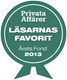 Spiltan Aktiefond Investmentbolag_läsarnas favorit_2013